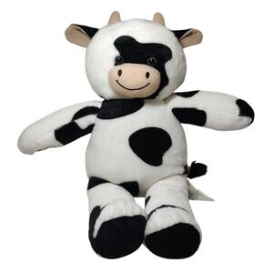 Build A Bear‎ Workshop Cow Plush Black and White June 2022 Farm Life